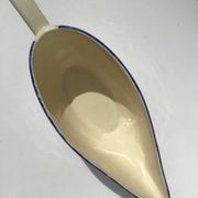 Sauceboat Mary Lou Digoin Sarreguemines blue rim