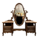 Coiffeuse psyché Louis XV Baroque en noyer vers 1850-1880