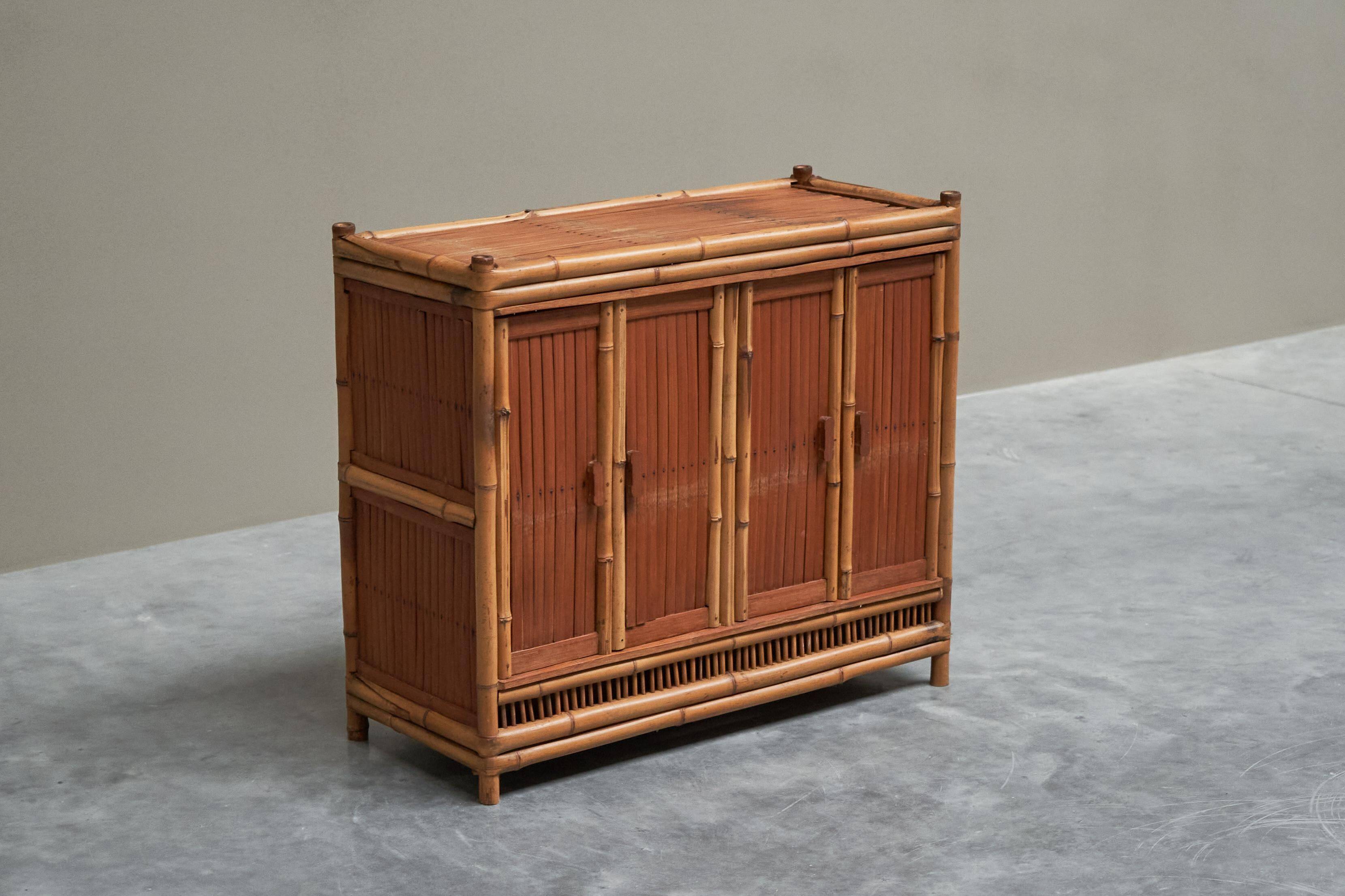 Mid-Century Bamboo Wardrobe from the 1960s