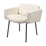 Armchair Council of Pierre Guariche for Meurop with fabric loop Lelièvre