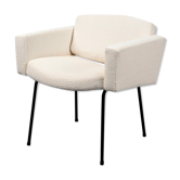 Armchair Council of Pierre Guariche for Meurop with fabric loop Lelièvre