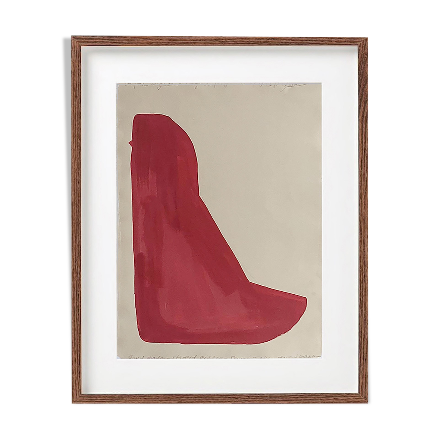 Hand painted abstract wall art 01: Mrs Pigeon