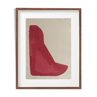 Hand painted abstract wall art 01: Mrs Pigeon