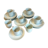 Service at vintage sky blue Limoges coffee