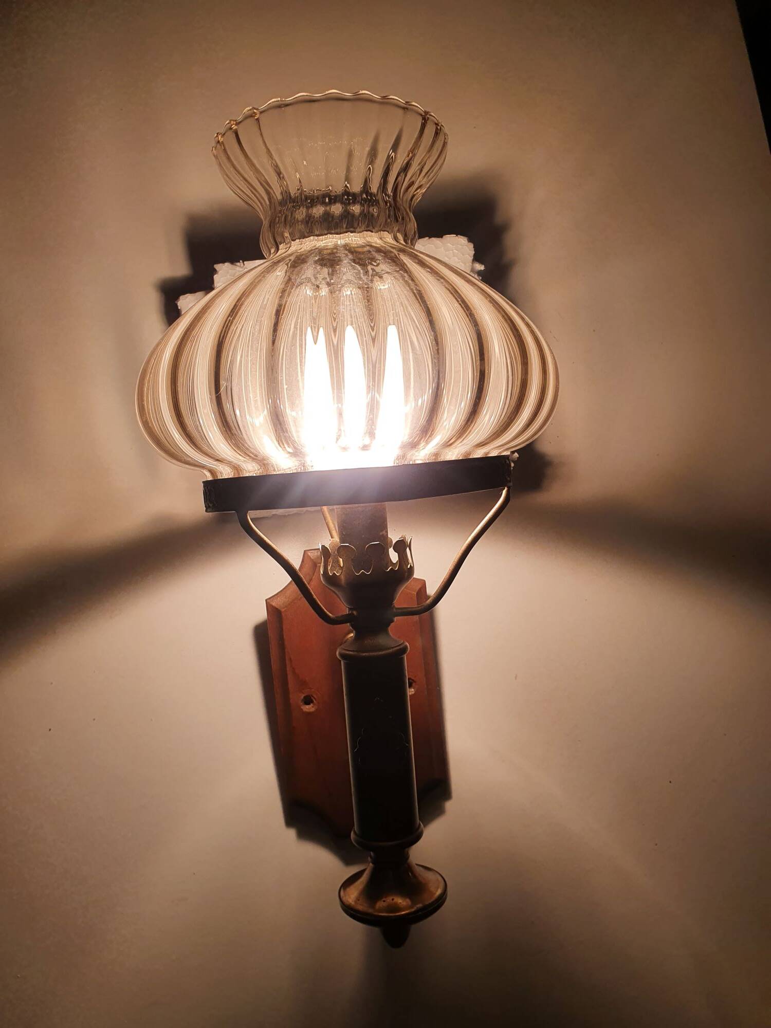 Pair of large vintage wall sconces