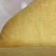 Mustard yellow velvet padded toad chair