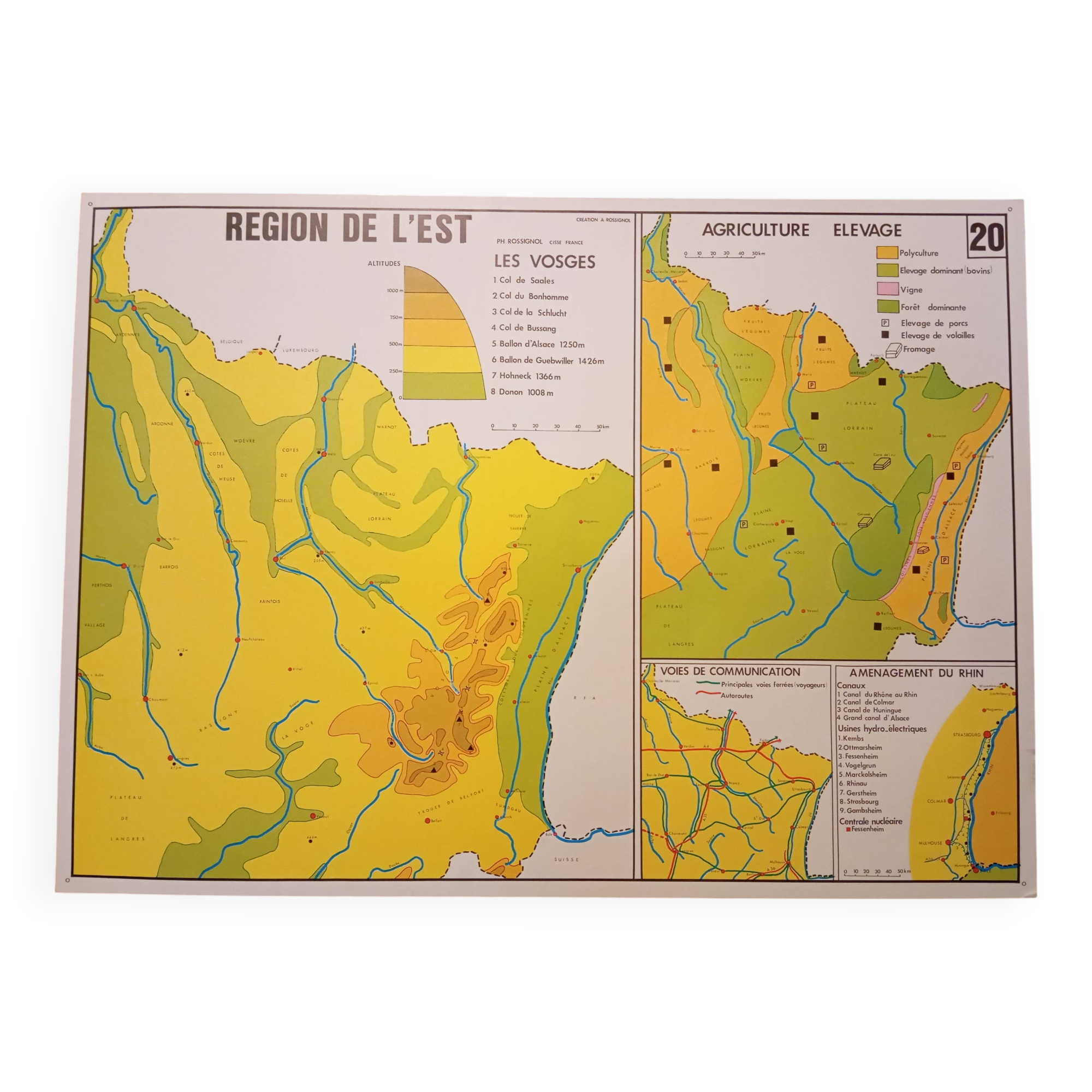 School map: northern region n°19 / eastern region n°20