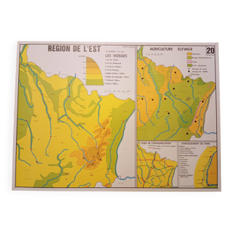 School map: northern region n°19 / eastern region n°20