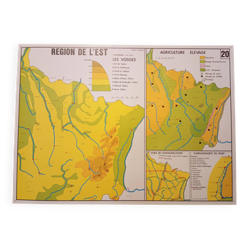 School map: northern region n°19 / eastern region n°20