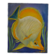 Oil on canvas butterfly fish