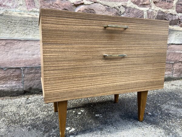 Chevet table de nuit design 1970