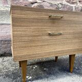 Chevet table de nuit design 1970