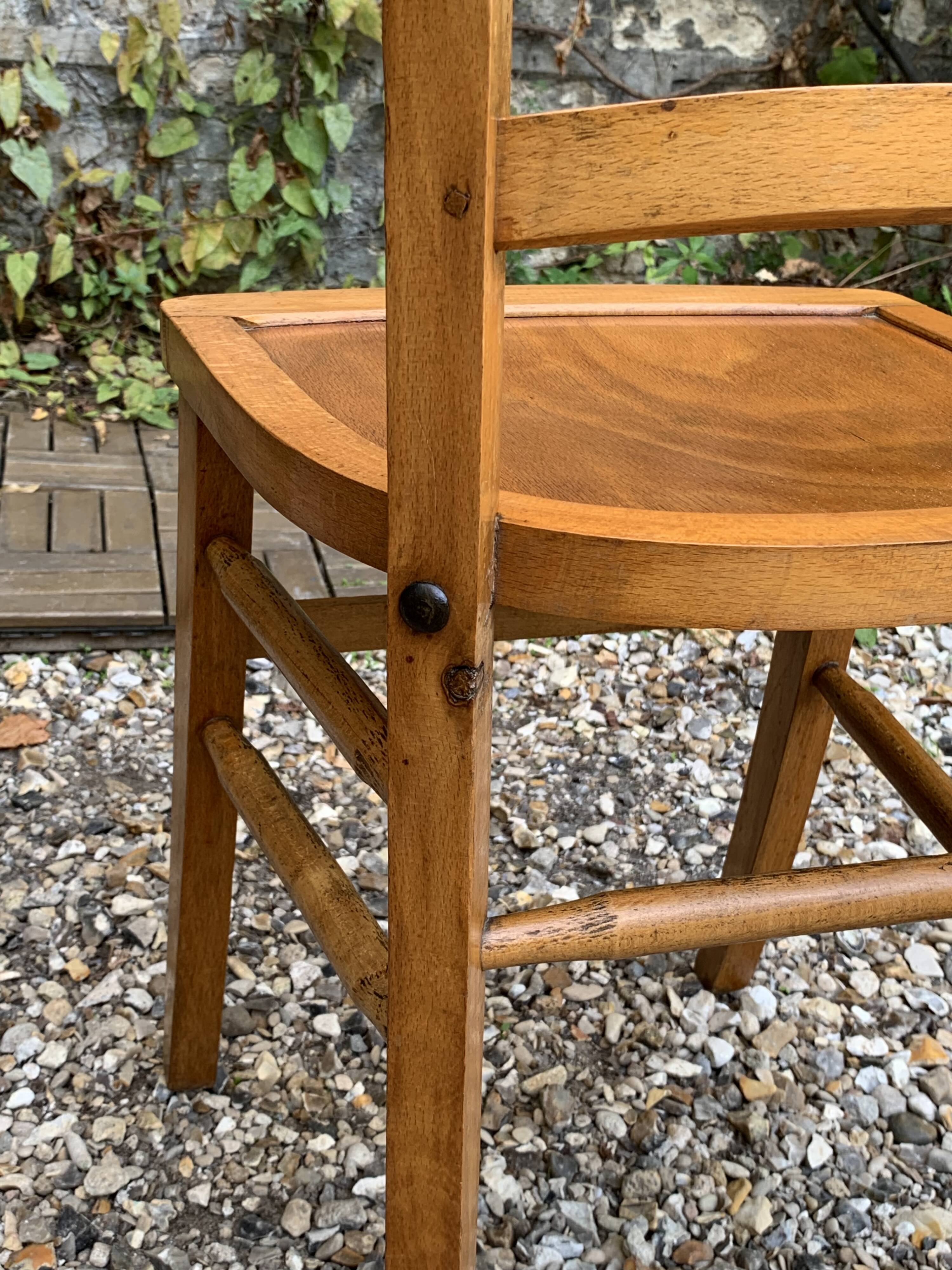 4 vintage Luterma bistro chairs 1940