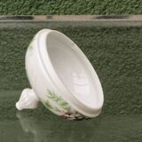 Set of 3 floral porcelain sweet jars from Paris.