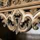 Old carved sideboard Portugal vintage solid wood