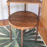 Table d'appoint ronde pieds tournés