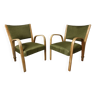 Paire de fauteuils Bow Wood Steiner Mid-Century