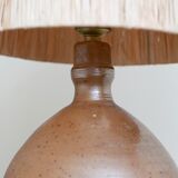 Sandstone ball lamp, raffia day sores, 60s