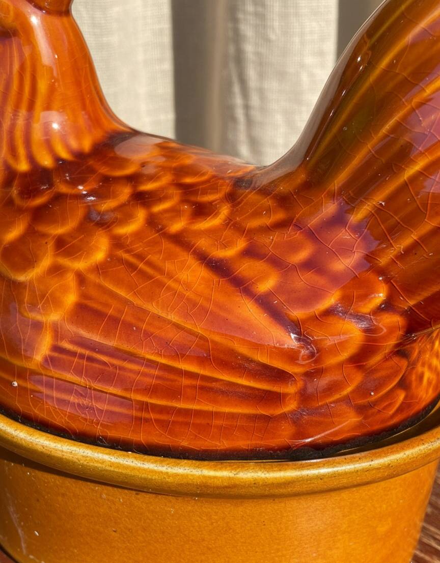 Terrine in a chicken shape