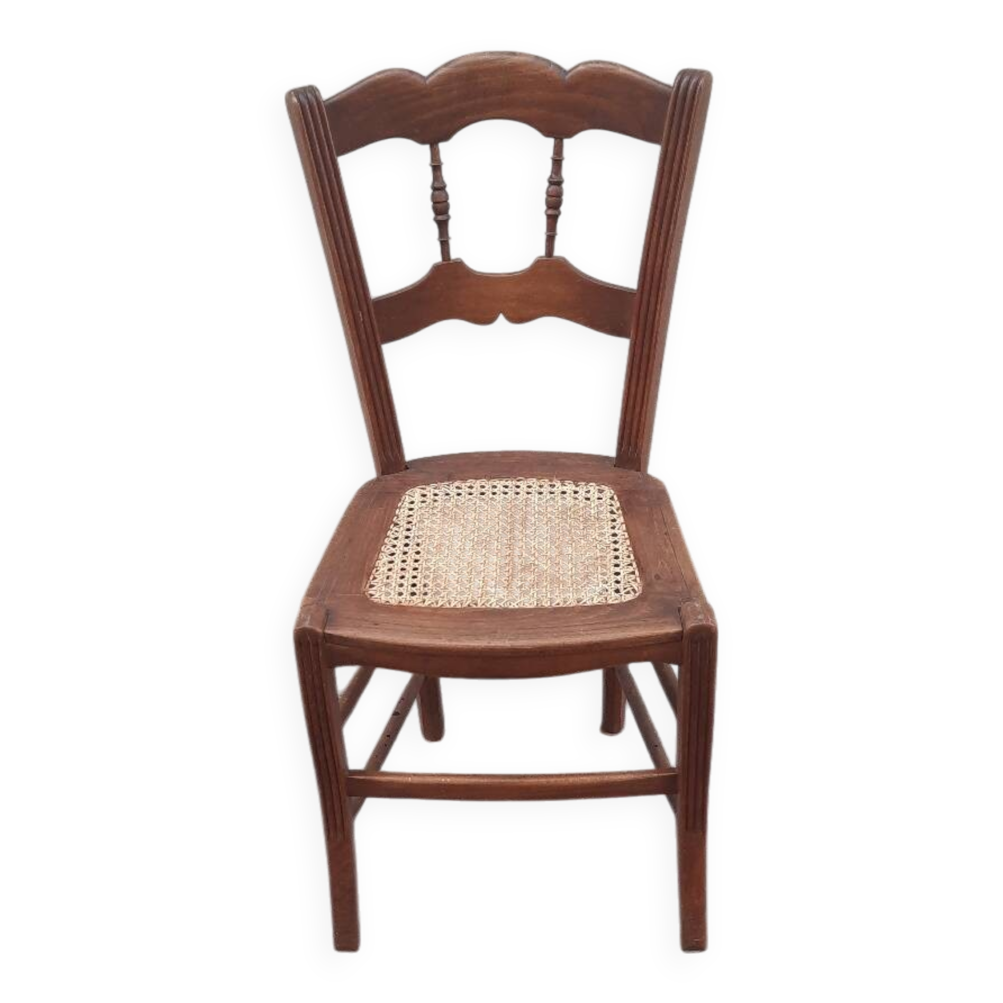 Chaise bois et cannage