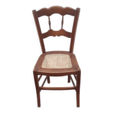 Chaise bois et cannage