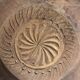 Ancient Indian plateau carved from solid wood "Whirlwind"