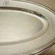 Oval dish, silver-plated metal, Christofle goldsmith, pearl frieze model, 49cm