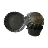 Antique metal cake molds