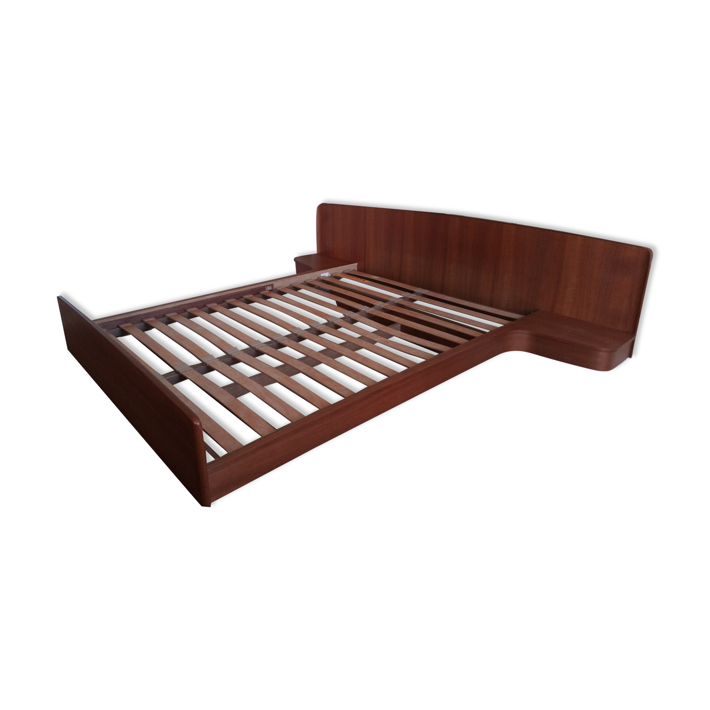 Vintage Scandinavian teak bed 1960