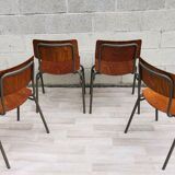 4 chairs Marko 60s gray base