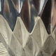 Brushed aluminium vase