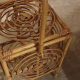 Cube rattan basket to lay