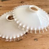 White opaline lampshade