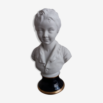 Buste d'enfant en porcelaine signé Tharaud Limoges