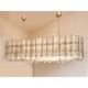 Chandelier en verre de Murano doré tropical moderne italien de luxe par Simoeng