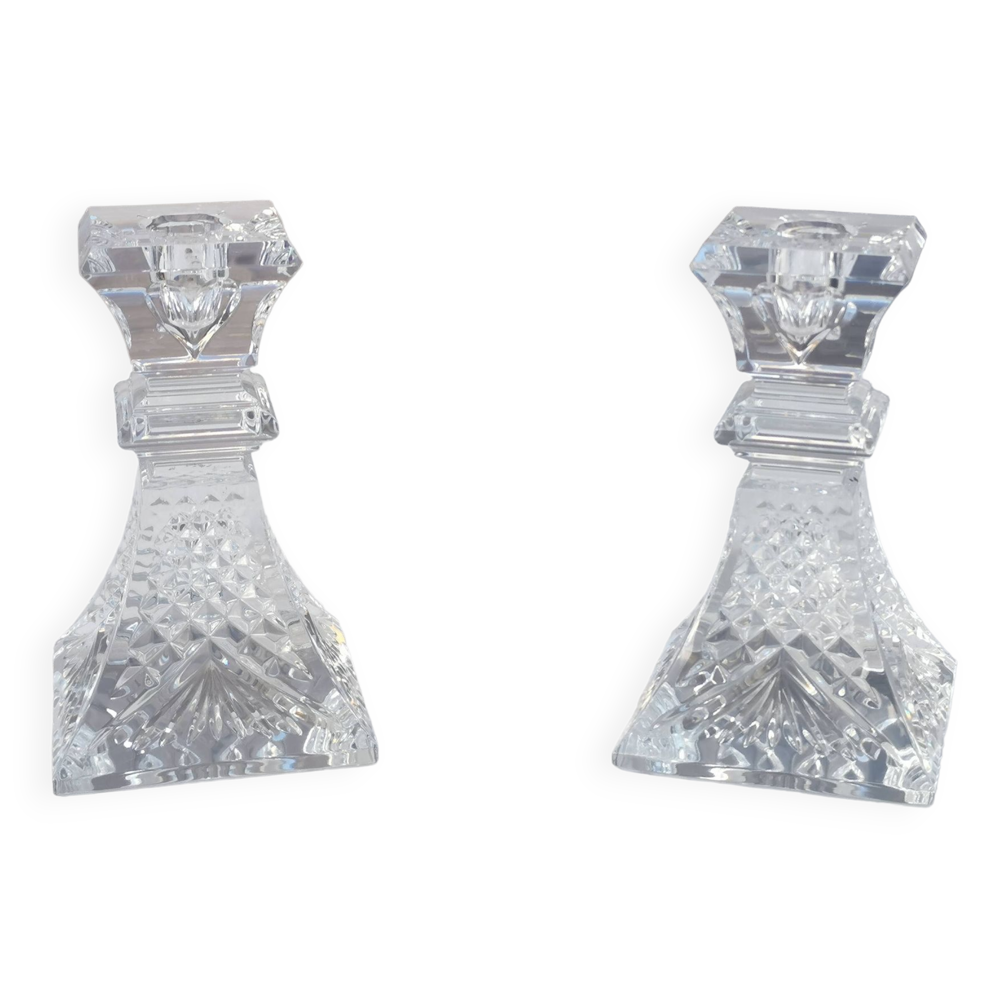 Pair of “waterford crystal” candle holders