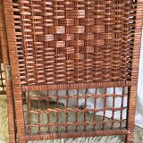 Vintage rattan screen