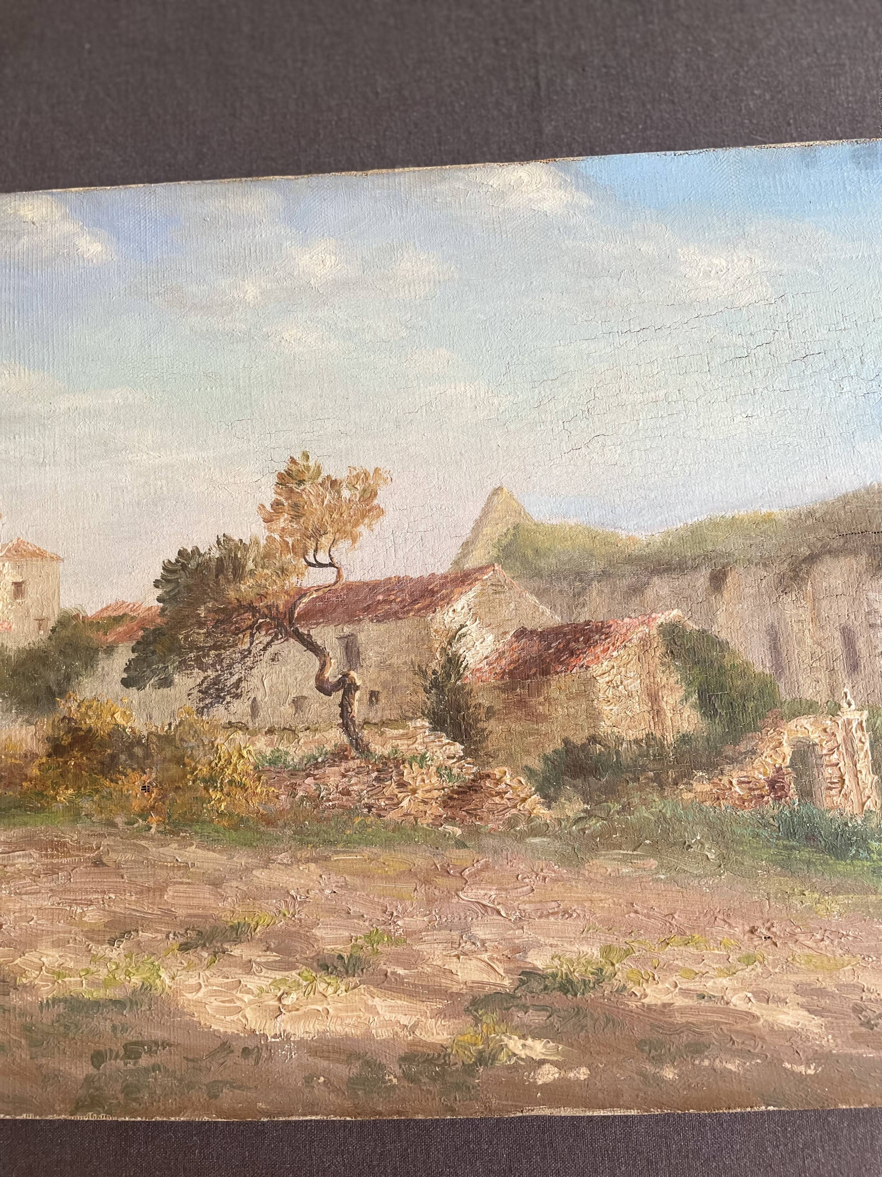 Huile sur toile paysage