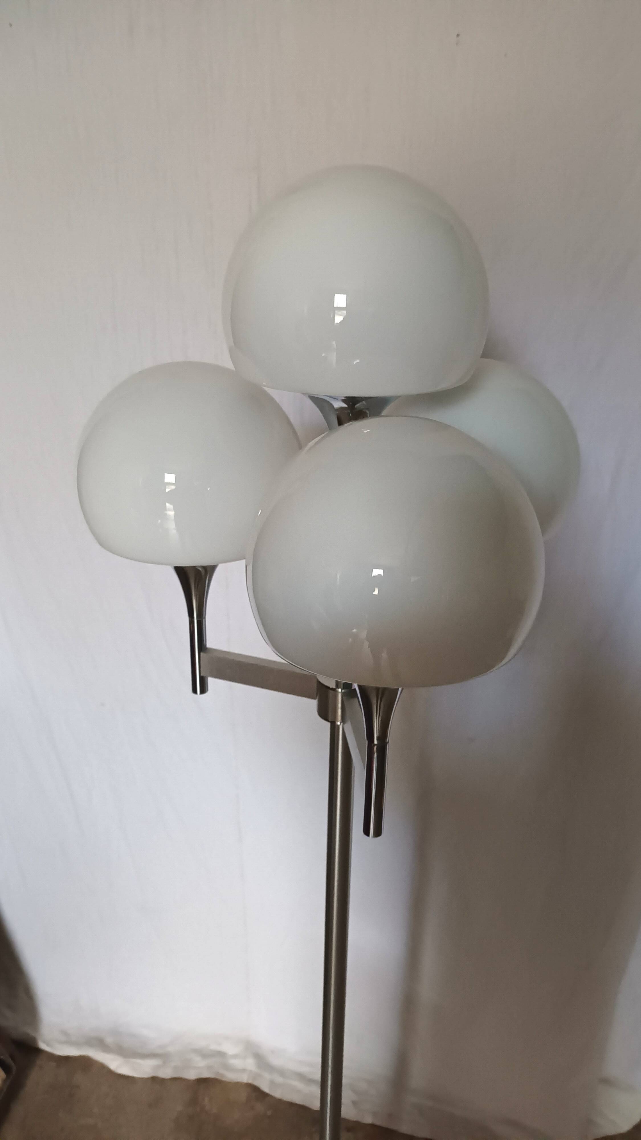 Four-light floor lamp by Gaetano Sciolari, 1970s