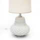 Artichoke table lamp in white ceramic, 1970s