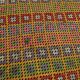 7x9 Yellow Green Handmade Wool Scandinavian Kilim Rug