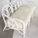 Bleached rattan living room