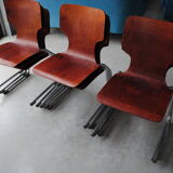 Set of 9 Pagolz style chairs