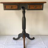 Pedestal table with drawers