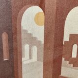 Framed canvas Riad Terra cotta