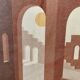 Framed canvas Riad Terra cotta