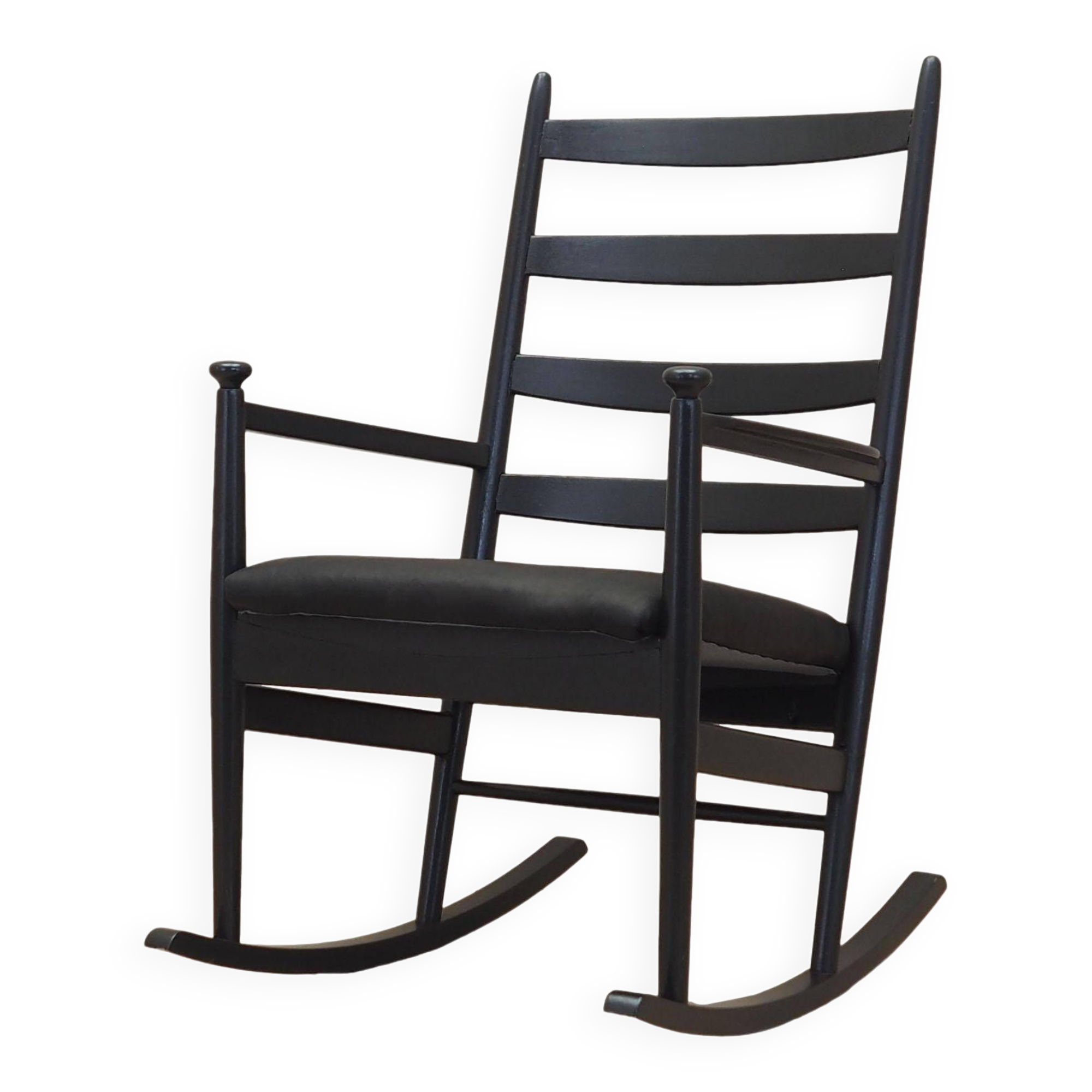 Beech rocking chair, Danish design, 1970s, production: Denmark