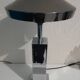 Grande lampe en acier chromé vintage 1990