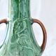 Vase ancien Art Nouveau XIXe en barbotine fleurs de Pensées
