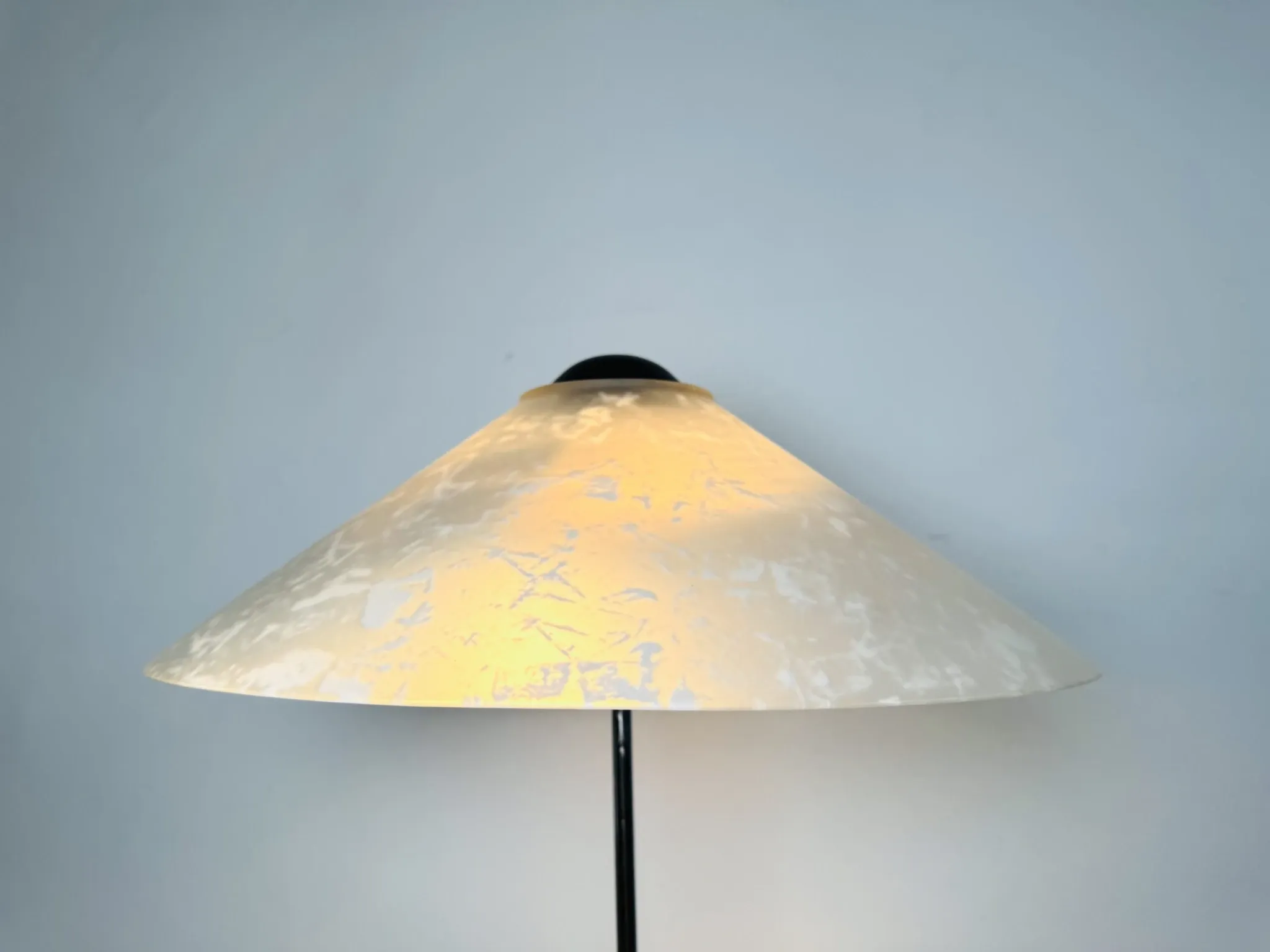 Lampe de table en verre dépoli par Af Cinquanta, Italie, années 1980.